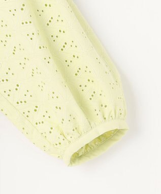 ANY SIS レースパフスリーブ シャツ ライム