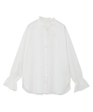 Green Parks フリルカラーインナーシャツ Off White