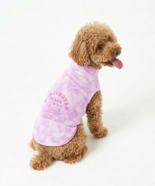 OP／FILA 【Ocean Pacific】タイダイ柄ドッグウェア ペットウェア ピンク