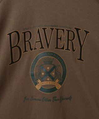 CRAFT STANDARD BOUTIQUE ラグランフロッキープリントＴｅｅ Brown