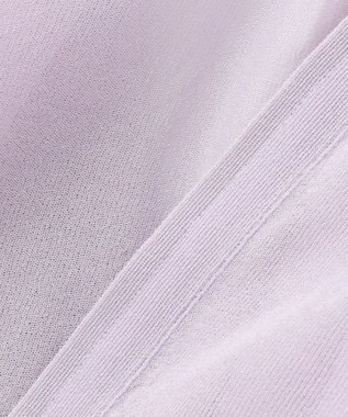 J.PRESS LADIES 【洗える】SHEER LIGHT ニット ブルゾン ラベンダー系