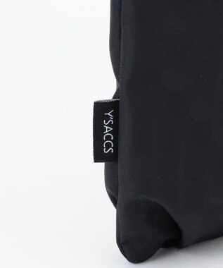 Y'SACCS Polka Dots　タックラウンドショルダー ブラック