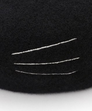 ANY KIDS ネコ耳ベレー帽 ブラック