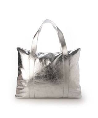 UNBILLION カシュカシュ cachecache / 綿コーティングビッグバッグ シルバー