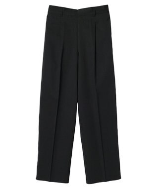 Green Parks 接触冷感　きれいシルエットパンツ（ワイド） Black