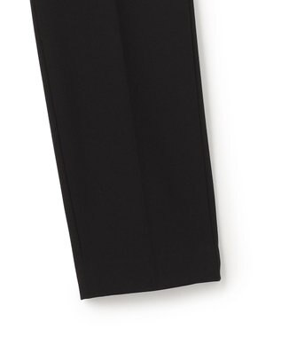 23区 【洗える】ウォームストレッチ テーパード パンツ ブラック系