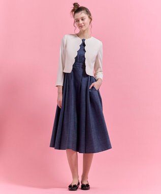 TOCCA 【chayさん着用・00サイズあり】CLOVER BLESS ドレス ネイビー系