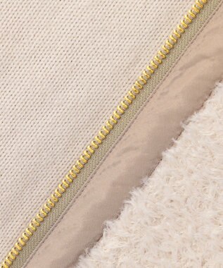 ANY L 【手洗い可】キルトコンビベスト ライトベージュ