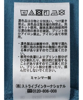 Green Parks カレッジロゴ半袖チュニック Sax