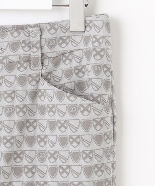 23区GOLF 【WOMEN】エンブレム柄ジャガードスキニーパンツ ライトグレー系5