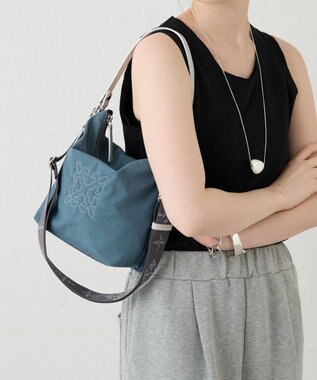 russet 《WEB限定》スタンダードミニショルダーバッグ <ナイロン>(CE-1719-WEB) BlueGray