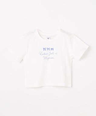 ANY KIDS 【2点セット】Tシャツ×レース キャミソールチュニック ホワイト