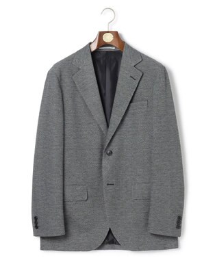 J.PRESS MEN 3シーズン着られる上質素材【ストレッチ / 吸水速乾 / 洗える / 消臭】AXIO 3ポジションジャージー ジャケット ライトグレー系