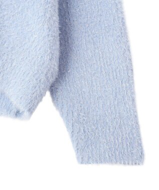 YECCA VECCA ラメシャギードルマンニット Light Blue