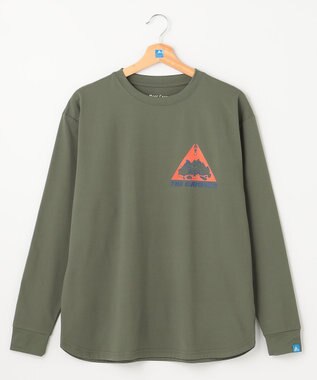 SHARE PARK LADIES 【UNISEX】UVカット アートコラボロングTシャツ〈CAMP〉（S・Mサイズ） カーキ