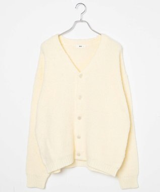 WEGO モヘアライクBIGカーディガン ホワイト