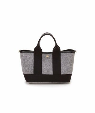 TOPKAPI 【Breath TOPKAPI】イタリアンフェルト ショルダー付 ミニ トートバッグ S チャコールグレー