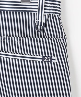 23区GOLF 【MEN】ドライタッチ細ストライプ柄パンツ ネイビー系2