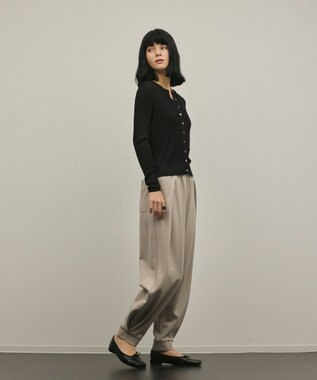 GRACE CONTINENTAL ポンチイージーパンツ グレー