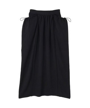 CRAFT STANDARD BOUTIQUE ドレープポケットデザインスカート Black