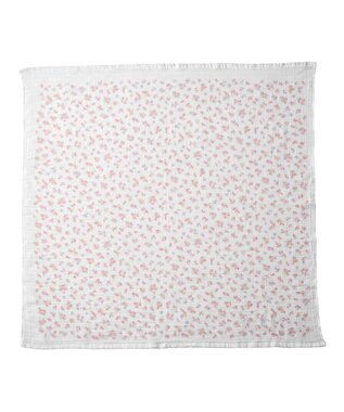 MIKI HOUSE HOT BISCUITS ガーゼバスタオル 白×ピンク