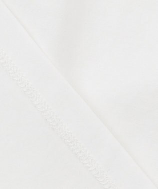 J.PRESS LADIES L 【吸水速乾】レーシーコンビ Vネック カットソー ホワイト系