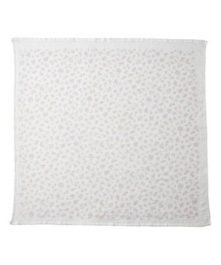 MIKI HOUSE HOT BISCUITS ガーゼバスタオル 白×ピンク