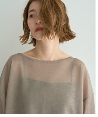 YECCA VECCA シアーニットプルオーバー Beige
