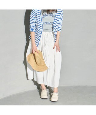 ing <ing>【サスティナブル】レースアップスリッポン アイボリー