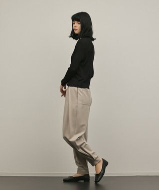 GRACE CONTINENTAL ポンチイージーパンツ グレー