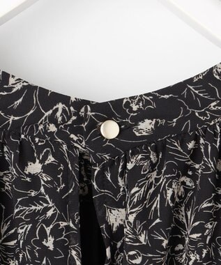 ANY SIS L 【洗える】プリント ワンピース ブラック系