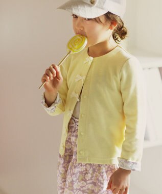 ANY KIDS 総柄フリル キュロット ラベンダー×マーガレット