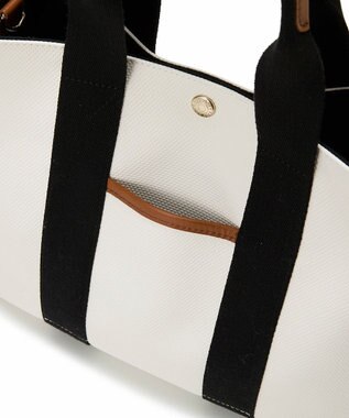 TOPKAPI 【Breath TOPKAPI】NEO CANVAS ネオキャンバス カラーハンドル トートバッグ ホワイト