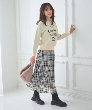 Feroux フェイクファーミニ バッグ ベージュ系