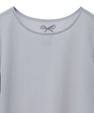 earth music&ecology リボンプリントシアープルオーバー Gray