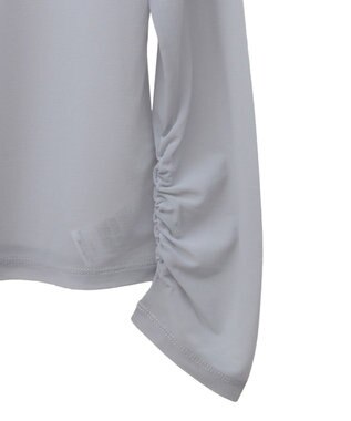 earth music&ecology リボンプリントシアープルオーバー Gray