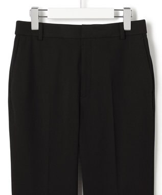 23区 【洗える】ウォームストレッチ テーパード パンツ ブラック系