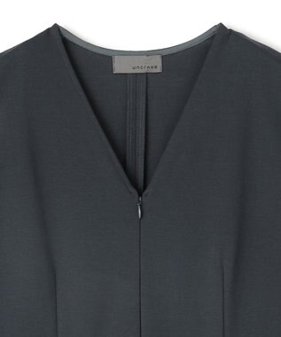 uncrave ダブルフェイスジャージー オールインワン スレート