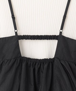 Feroux 【洗える】ニットセット キャミソールワンピース ブラック系