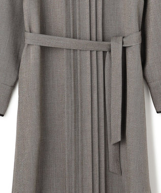 ICB L 【WEB限定】ツイードタックワンピース ブラウン系