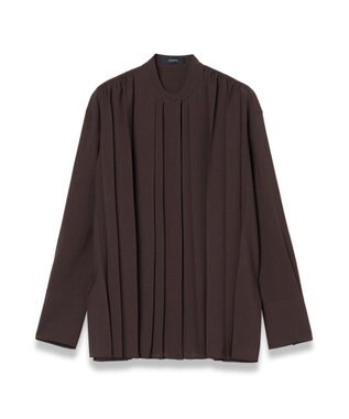 JOSEPH エアリープリッセ　ロングスリーブブラウス Ebony