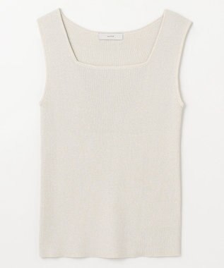 【洗濯機可/アンチピリング/UVカット】リブニットタンクトップ