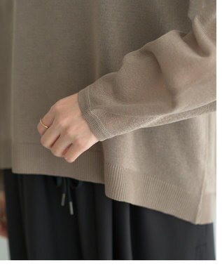YECCA VECCA シアーニットプルオーバー Beige