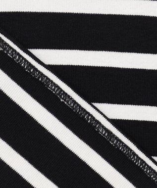 組曲 【ストレッチ・長袖】コットンフライス バスクTシャツ ブラック系1