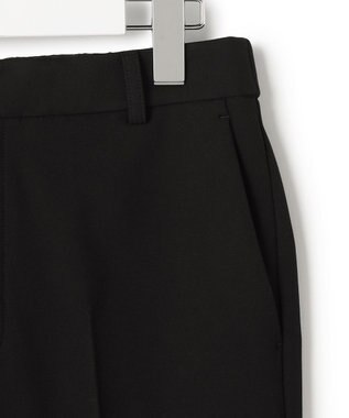 23区 【洗える】ウォームストレッチ テーパード パンツ ブラック系