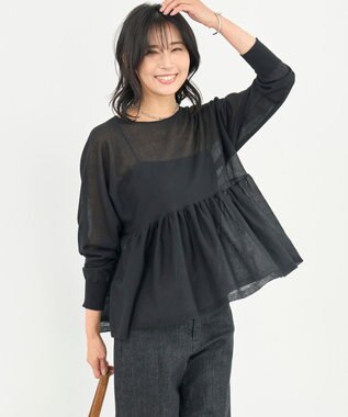 UNFILO 【GOCOCi/ワコール】カップ付き キャミソール ブラック