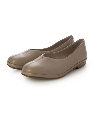 ing <ing>【WEB限定】【サスティナブル】スクエアトゥVカットフラットパンプス