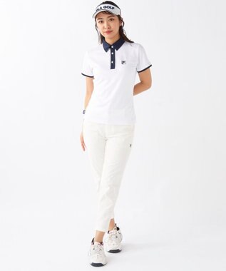 FILA GOLF／marie claire 【FILA GOLF】アクセントカラー半袖ポロシャツ