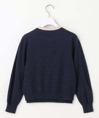 ANY SIS S 【低身長企画】バイカラー アンサンブル ネイビー