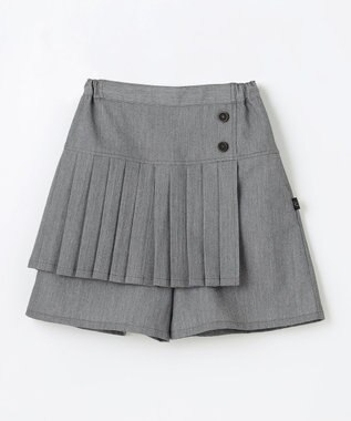 組曲 KIDS 【110-140㎝】プリーツ ショートパンツ グレー